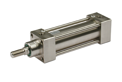 Edelstahlzylinder ISO 15552, Durchmesser ab 32 bis 125 mm.