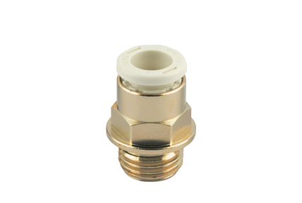 Raccordi automatici in ottone senza piombo serie F-NSF PLUS, tubi da ø 4 a 10 mm, filetti da M5 a 1/2”