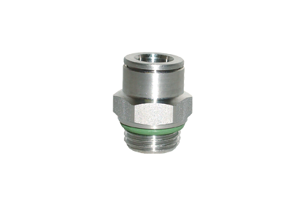 Raccordi in acciaio inox AISI 316L, M5 - 1/8 - 1/4 - 3/8 - 1/2
