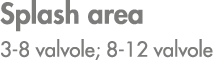 Splash area 3 8 valvole; 8 12 valvole