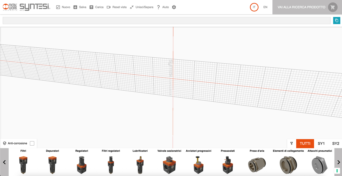 schermata iniziale configuratore Syntesi