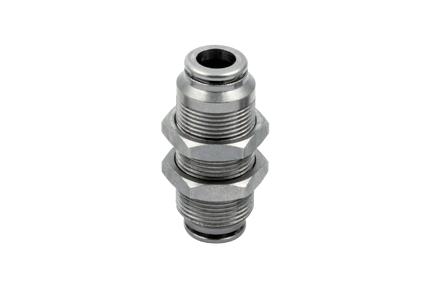 Push-In Verschraubungen aus bleifreiem Messing Reihe F-NSF, Schlauchanschlüsse von Ø 4 bis 10 mm, Gewinde von M5 bis 1/2‘‘